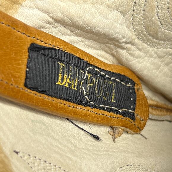 Vintage Dan Post Cowboy Boots Calf High Pointed Toe Leather  display picture 3